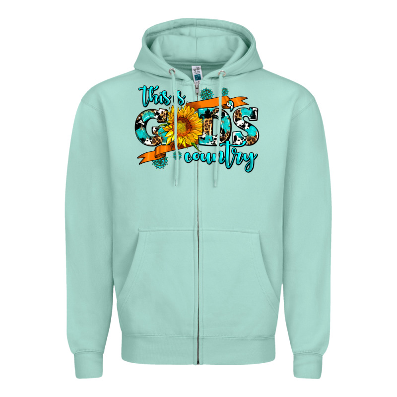 This Is Gods Country Sunflower Zipper Hoodie by AdoDesignShop | Teevron