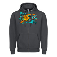 Smoke this is gods country sunflower Zipper Hoodie - AdoDesignShop