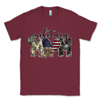 Burgundy military mom Classic Tee - SublimationCraftShop