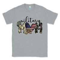 Heather Grey military mom Classic Tee - SublimationCraftShop