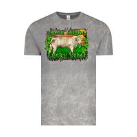 Cloud Rock Thick Thighs Lucky Vibes Charolais Bull Vintage Tee - RanaPortraitStore