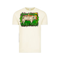 Vintage Arctic Thick Thighs Lucky Vibes Charolais Bull Vintage Tee - RanaPortraitStore