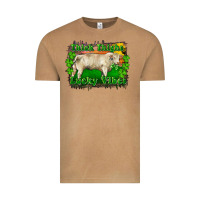 Vintage Camel Thick Thighs Lucky Vibes Charolais Bull Vintage Tee - RanaPortraitStore