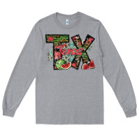 Heather Grey texas Long Sleeve Tee - SublimationCraftShop