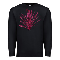 Black Pink Cordyline Premium Sweatshirt - LillyAllenDesigns