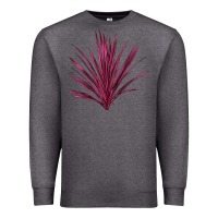 Charcoal Heather Pink Cordyline Premium Sweatshirt - LillyAllenDesigns