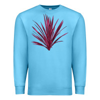 Ocean Blue Pink Cordyline Premium Sweatshirt - LillyAllenDesigns