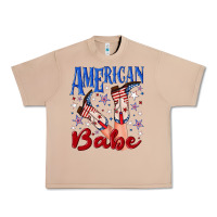 Burro American babe 4th july Urban Heavy Tee - texasbilliewilder