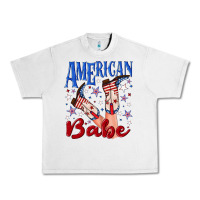 Lunar Rock American babe 4th july Urban Heavy Tee - texasbilliewilder