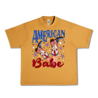 Peanut Butter American babe 4th july Urban Heavy Tee - texasbilliewilder