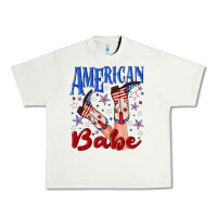 Pistachio American babe 4th july Urban Heavy Tee - texasbilliewilder