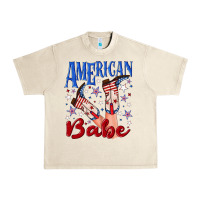 Sandshell American babe 4th july Urban Heavy Tee - texasbilliewilder