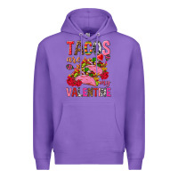 Purple tacos are my valentine Premium Hoodie - NancyCooperArtShop
