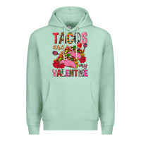 Seafoam tacos are my valentine Premium Hoodie - NancyCooperArtShop