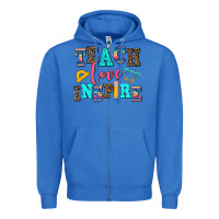True Royal teach love inspire Zipper Hoodie - AdoDesignShop