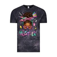 Cloud Black nail hustler afro messy bun Vintage Tee - texasbilliewilder