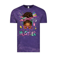Cloud Purple nail hustler afro messy bun Vintage Tee - texasbilliewilder
