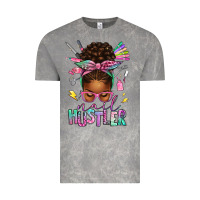 Cloud Rock nail hustler afro messy bun Vintage Tee - texasbilliewilder