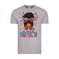 Vintage Zinc nail hustler afro messy bun Vintage Tee - texasbilliewilder