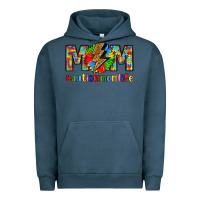 Pigment Midnight Navy empowering autism mom life Urban Hoodie - LillyAllenDesigns