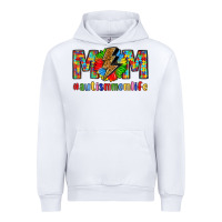 White empowering autism mom life Urban Hoodie - LillyAllenDesigns