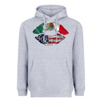 Heather Grey mexico usa lips Heavyweight Hoodie - AdoDesignShop