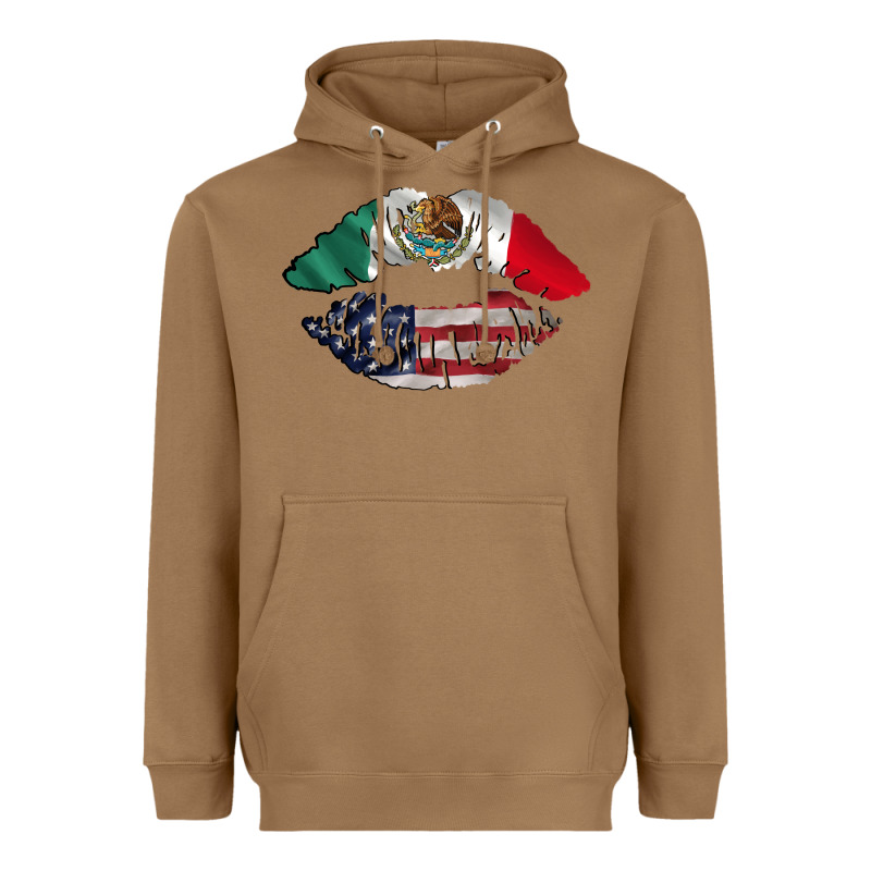 Mexico Usa Lips Heavyweight Hoodie by AdoDesignShop | Teevron