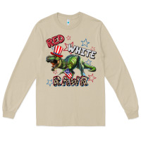 Mushroom Red white rawr 4th of July Long Sleeve Tee - CowGirlArtShop