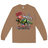 Toasted Coconut Red white rawr 4th of July Long Sleeve Tee - CowGirlArtShop