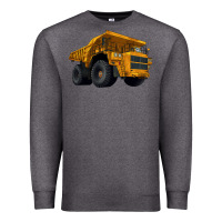 Charcoal Heather Dump Truck Premium Sweatshirt - LillyAllenDesigns
