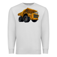 Dove Grey Dump Truck Premium Sweatshirt - LillyAllenDesigns
