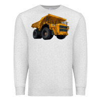 Oatmeal Heather Dump Truck Premium Sweatshirt - LillyAllenDesigns