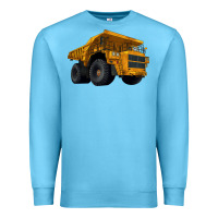 Ocean Blue Dump Truck Premium Sweatshirt - LillyAllenDesigns