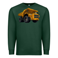 Sports Green Dump Truck Premium Sweatshirt - LillyAllenDesigns