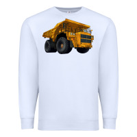 White Dump Truck Premium Sweatshirt - LillyAllenDesigns