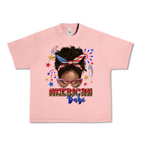 Salmon American babe afro messy bun Urban Heavy Tee - texasbilliewilder