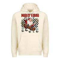 Sandshell merry vibes ho ho ho Premium Hoodie - MaliasSmallBusiness