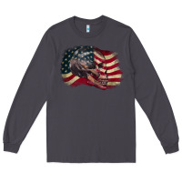 Smoke Red white rawr 4th of July Long Sleeve Tee - CowGirlArtShop