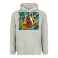 Moon Dust western horse with gemstone and sunflower Heavyweight Hoodie - Artiststas