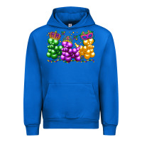 Cobalt mardi gras bead dogs Urban Hoodie - LillyAllenDesigns