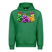 Emerald mardi gras bead dogs Urban Hoodie - LillyAllenDesigns