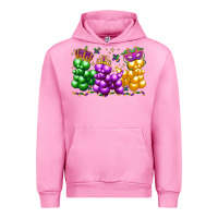 Fuchsia Pink mardi gras bead dogs Urban Hoodie - LillyAllenDesigns