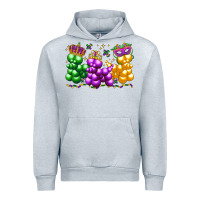 Heather Grey mardi gras bead dogs Urban Hoodie - LillyAllenDesigns