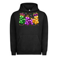 Pigment Black mardi gras bead dogs Urban Hoodie - LillyAllenDesigns