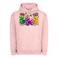 Pigment Salmon mardi gras bead dogs Urban Hoodie - LillyAllenDesigns