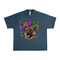 Midnight Navy mardi gras hat german shepherd Urban Heavy Tee - RanaPortraitStore