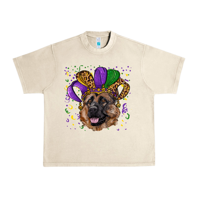 Mardi Gras Hat German Shepherd Urban Heavy Tee by RanaPortraitStore | Teevron