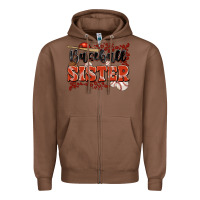 Chestnut baseball sister Zipper Hoodie - JahusDesignShop