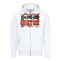 White baseball sister Zipper Hoodie - JahusDesignShop