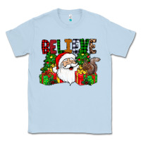 Dusty Blue believe Classic Tee - CowhideDigitalArt